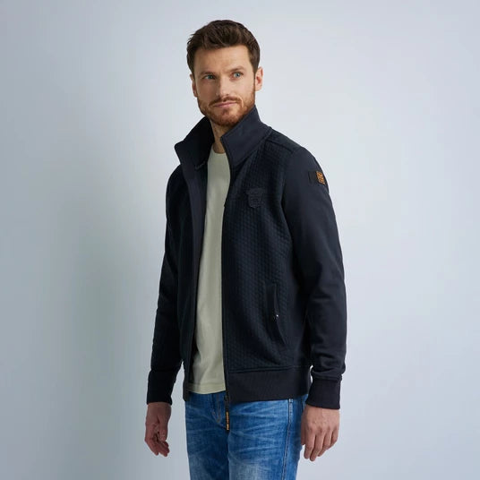 ZIP JACKET STRUCTURE SWEAT
